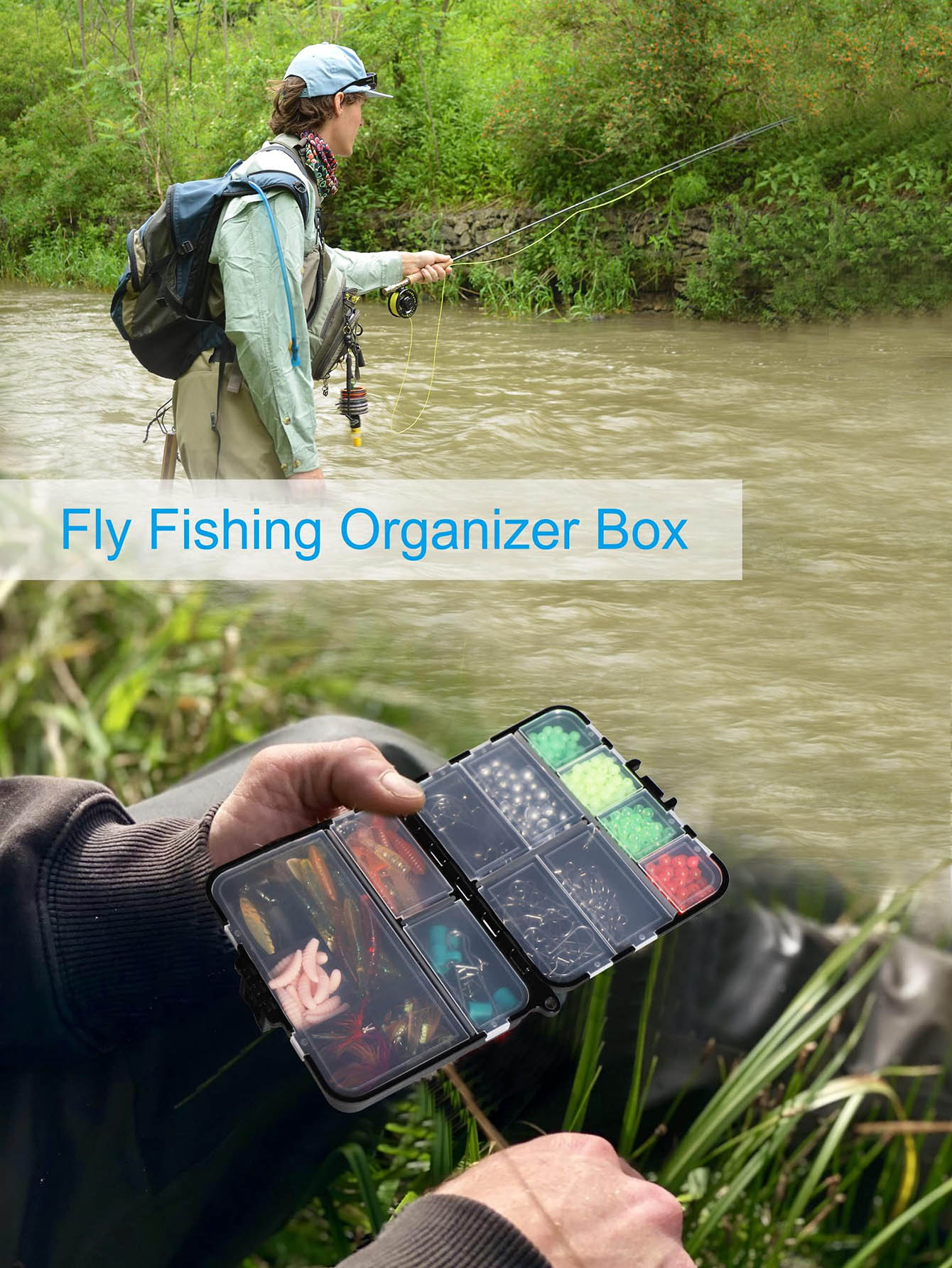 Small Tackle Box Organizer Min - Fishing Kayak Crate review and price